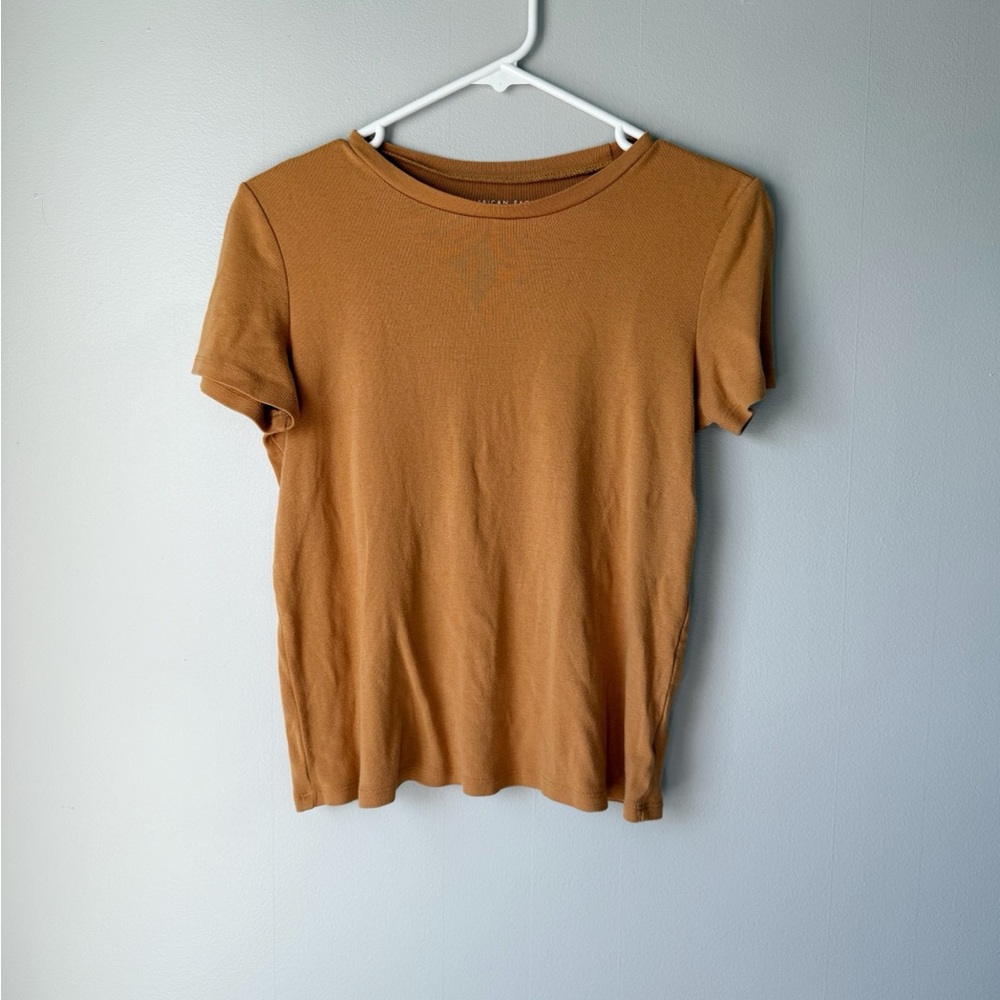 American Eagle Women’s Burnt Orange Short Sleeve Crew Tee